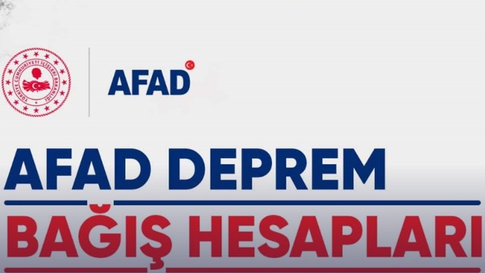AFAD Bağış Hesapları